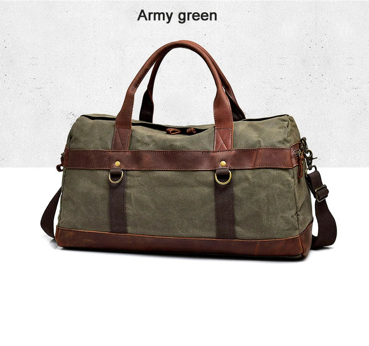 Waxed Canvas Duffle Bag